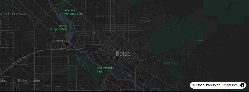 El mapa de Boise dentro del archivo