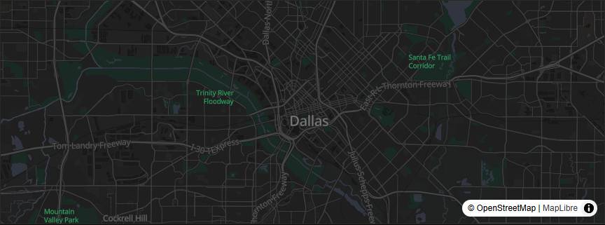 El mapa de Dallas dentro del archivo