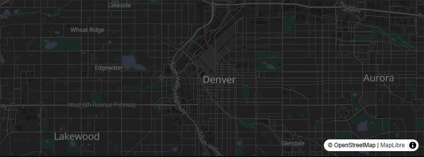 El mapa de Denver dentro del archivo