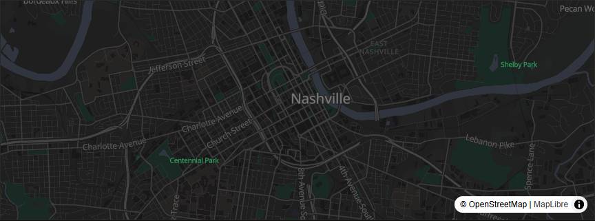 El mapa de Nashville dentro del archivo
