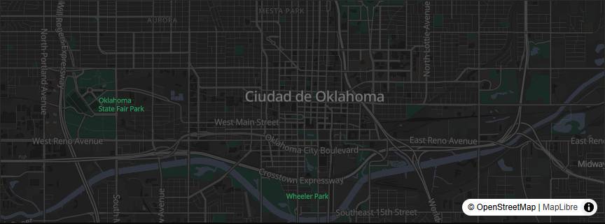 El mapa de Oklahoma City dentro del archivo