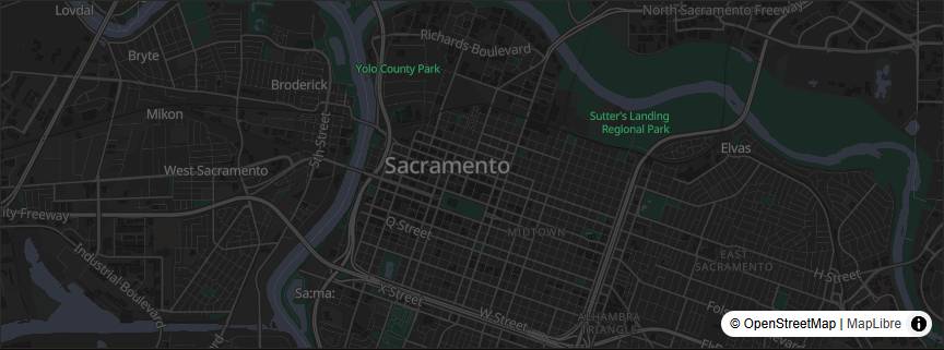 El mapa de Sacramento dentro del archivo