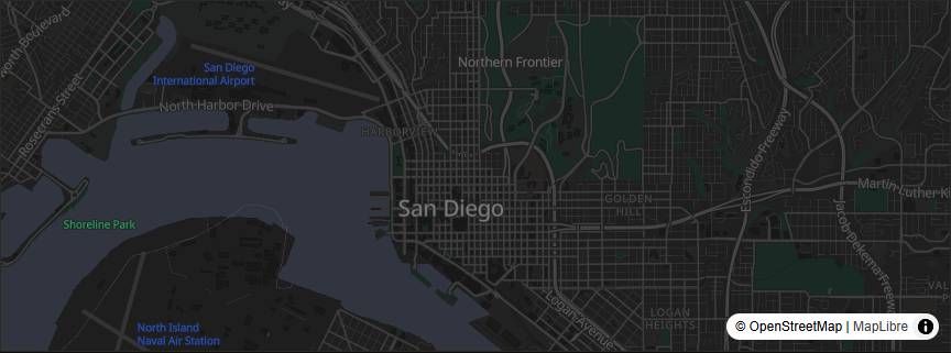 El mapa de San Diego dentro del archivo